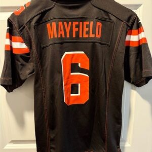 Nike Black and Orange Men's Jersey
